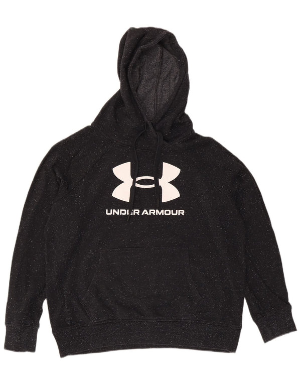 Pulover Under Armour pentru femei cu capota cu grafică UK 14 Medium Black Flecked