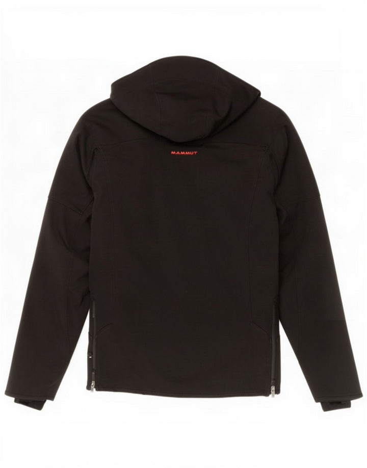 Jachetă de vânt pentru femei cu glugă Mammut UK 14 Medium Black Poliester