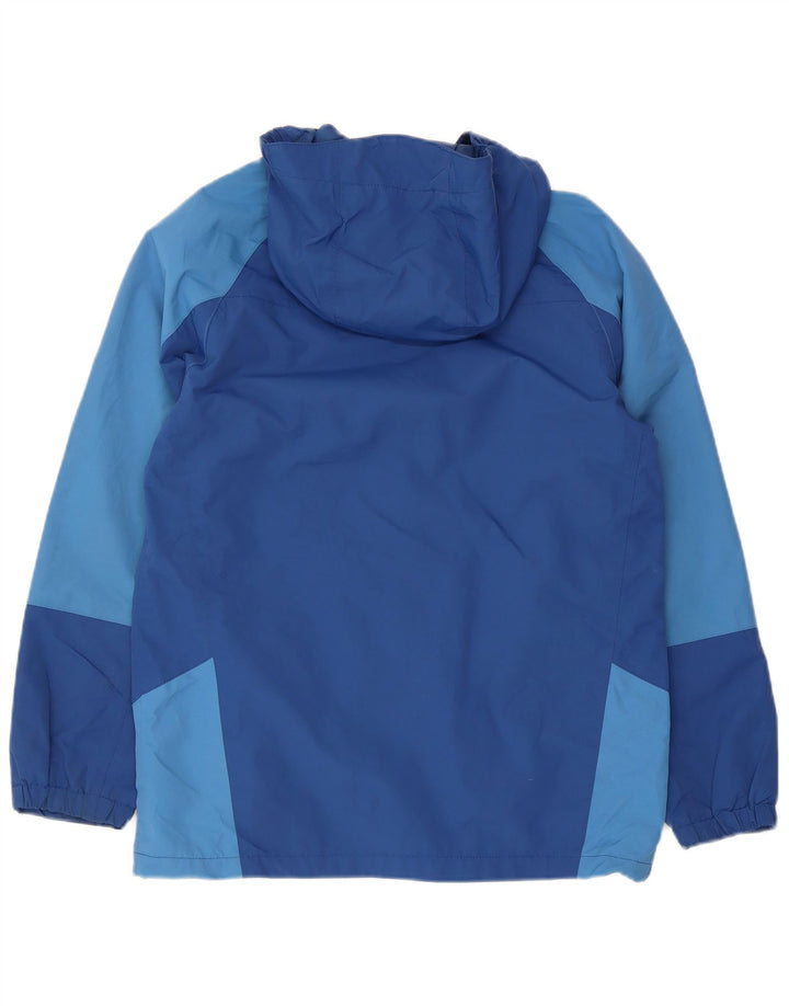 Jachetă de ploaie cu glugă pentru băieți Berghaus 12-13 ani, albastru, poliamidă color bloc