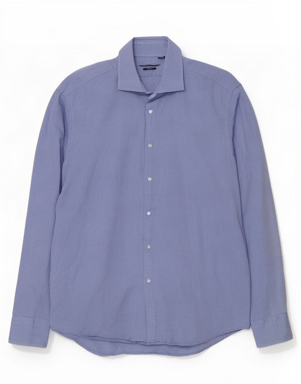 Cămașă pentru bărbați Hugo Boss Regular Fit Mărimea 43 17 XL Bumbac albastru