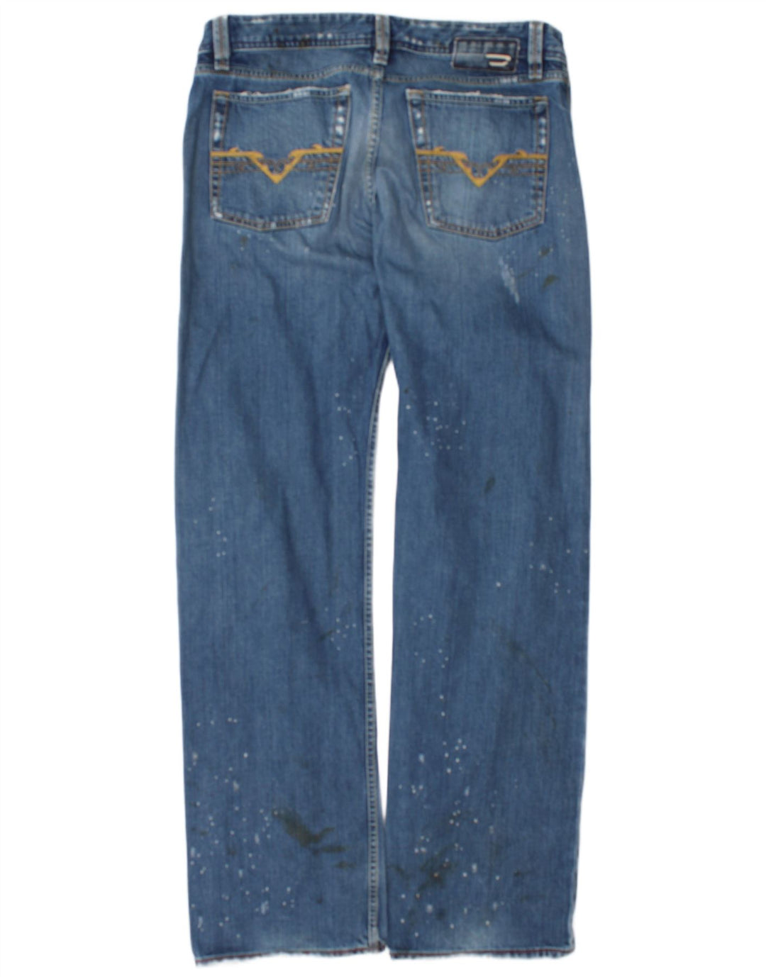 Blugi Distressed drepte pentru bărbați Diesel L34 L34 Bumbac albastru