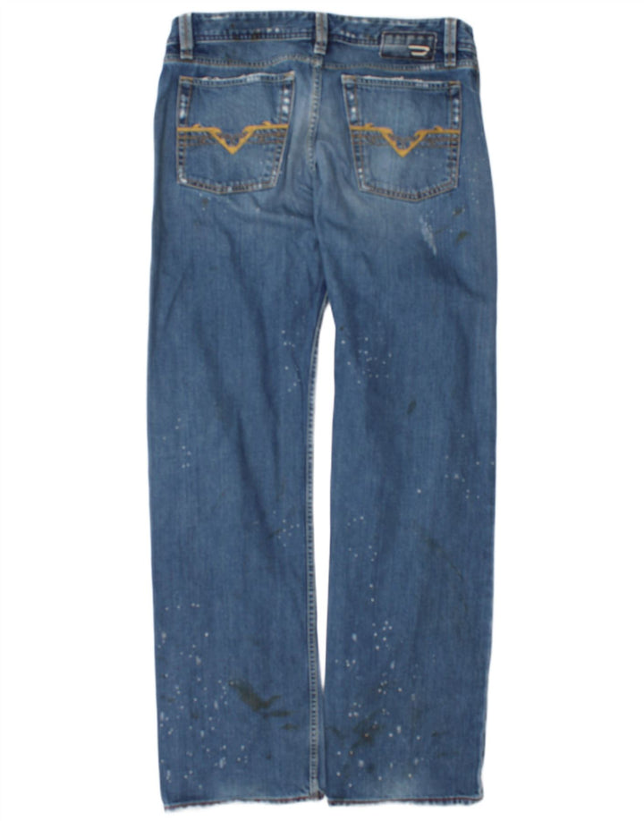 Blugi Distressed drepte pentru bărbați Diesel L34 L34 Bumbac albastru