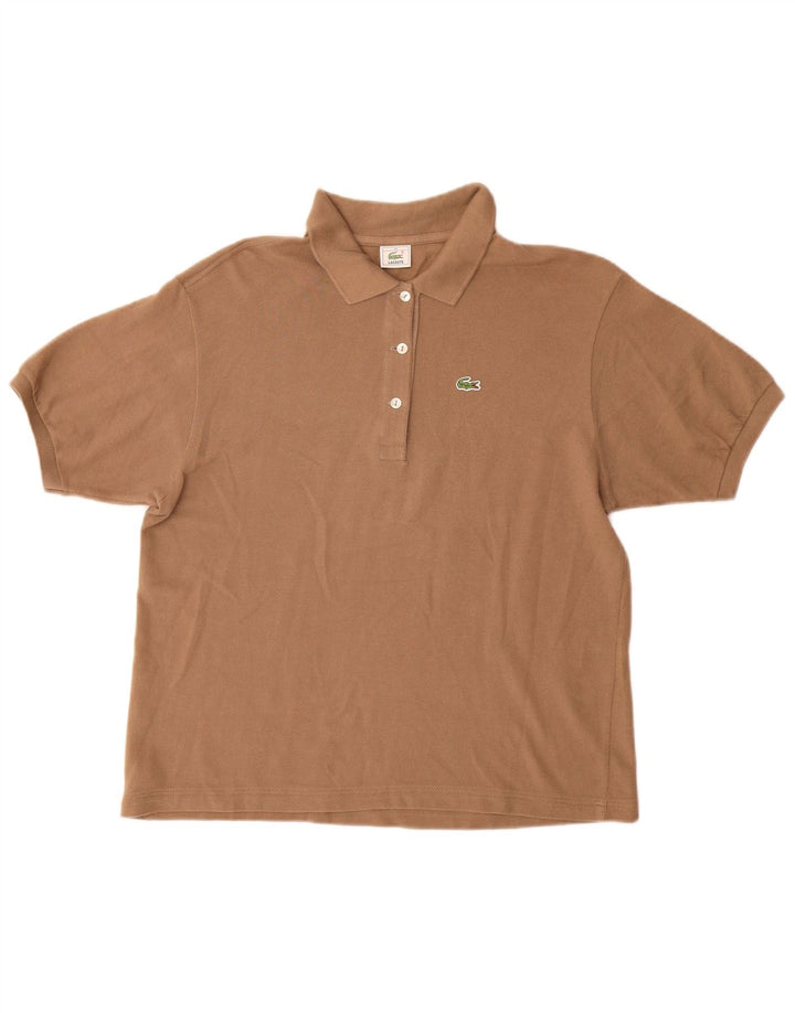 Tricou polo Lacoste pentru femei Mărimea 44, mare, maro, bumbac