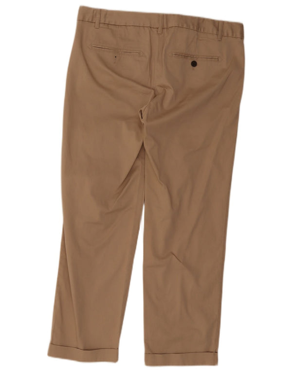 Pantaloni chino drepti pentru femei Gap UK 12 Medium W32 L26 Bej Bumbac