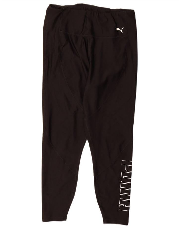 Leggings grafic PUMA pentru femei UK 14 Large Black