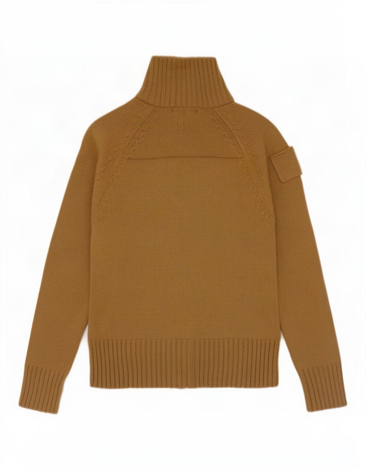 Pulover cardigan pentru femei Zara UK 12 Medium Khaki Acrilic