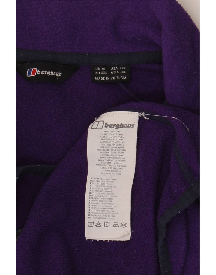 Jachetă fleece pentru femei Berghaus UK 18 XL violet poliester