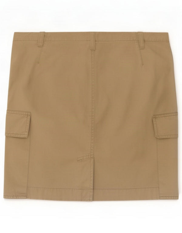 Rifle Womens Cargo Skirt Small W26 Beige Cotton
