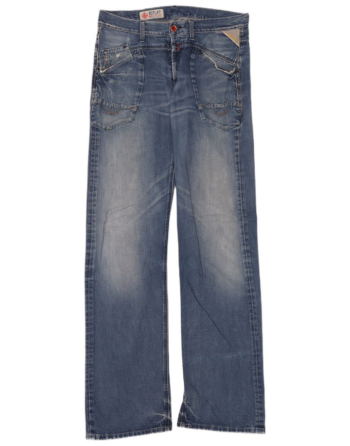 Replay Jeans Bootcut pentru bărbați W33 L36 Bumbac albastru