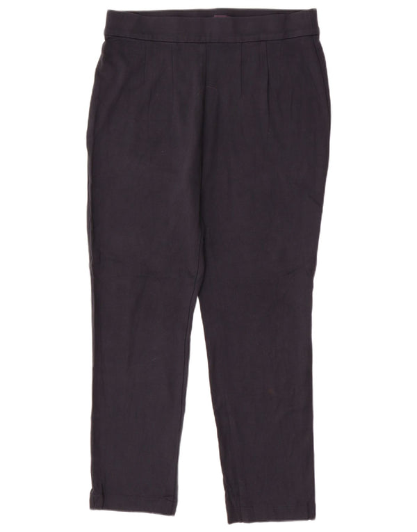 Marks & Spencer Pantaloni slim casual pentru femei UK 14 mari, bleumarin, viscoză
