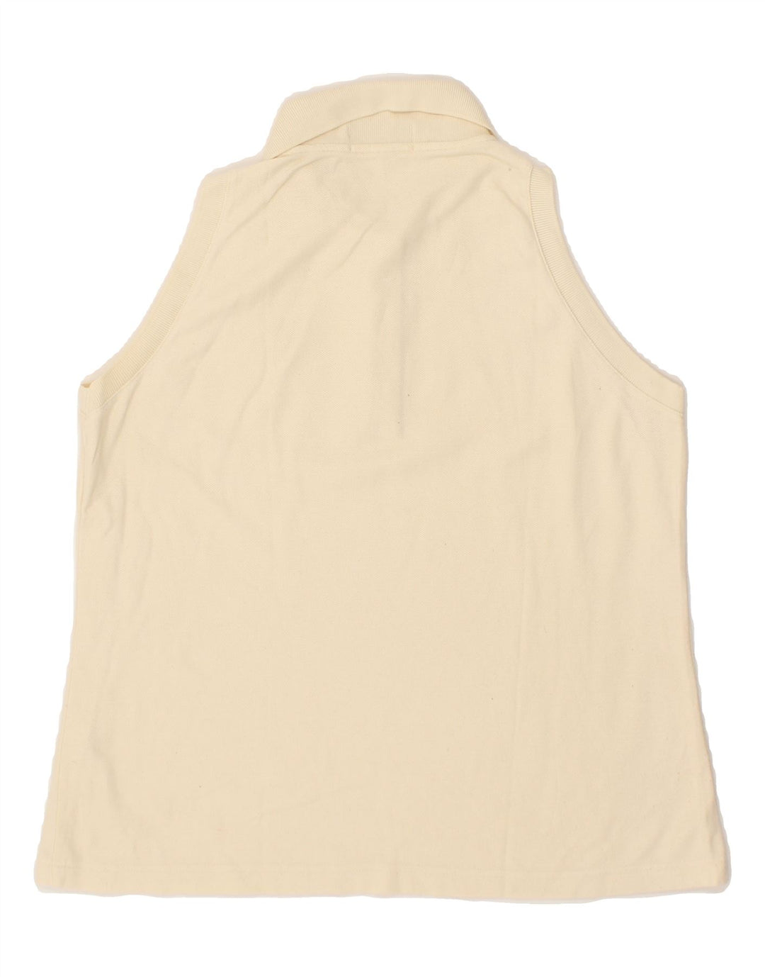 FILA Womens Sleeveless Polo Shirt EU 42 Large Off White Vintage Fila and Second-Hand Fila from Messina Hembry 