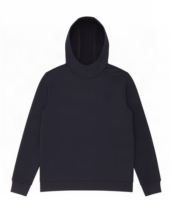 Pulover Adidas Climawarm Graphic Hoodie pentru băieți 13-14 ani, poliester bleumarin
