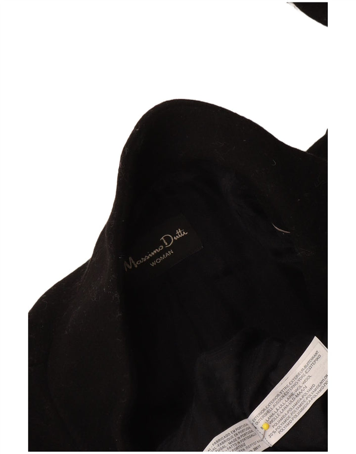 Palton Massimo Dutti Femei EU 38 Lână Neagră Mic