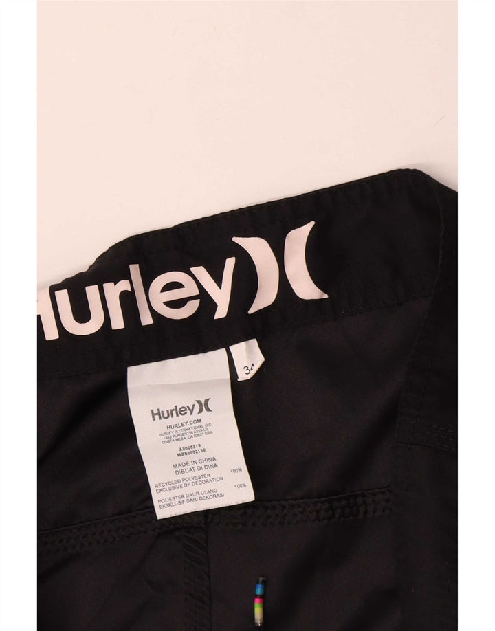 Pantaloni scurți de înot Hurley pentru bărbați, mari, negru, poliester