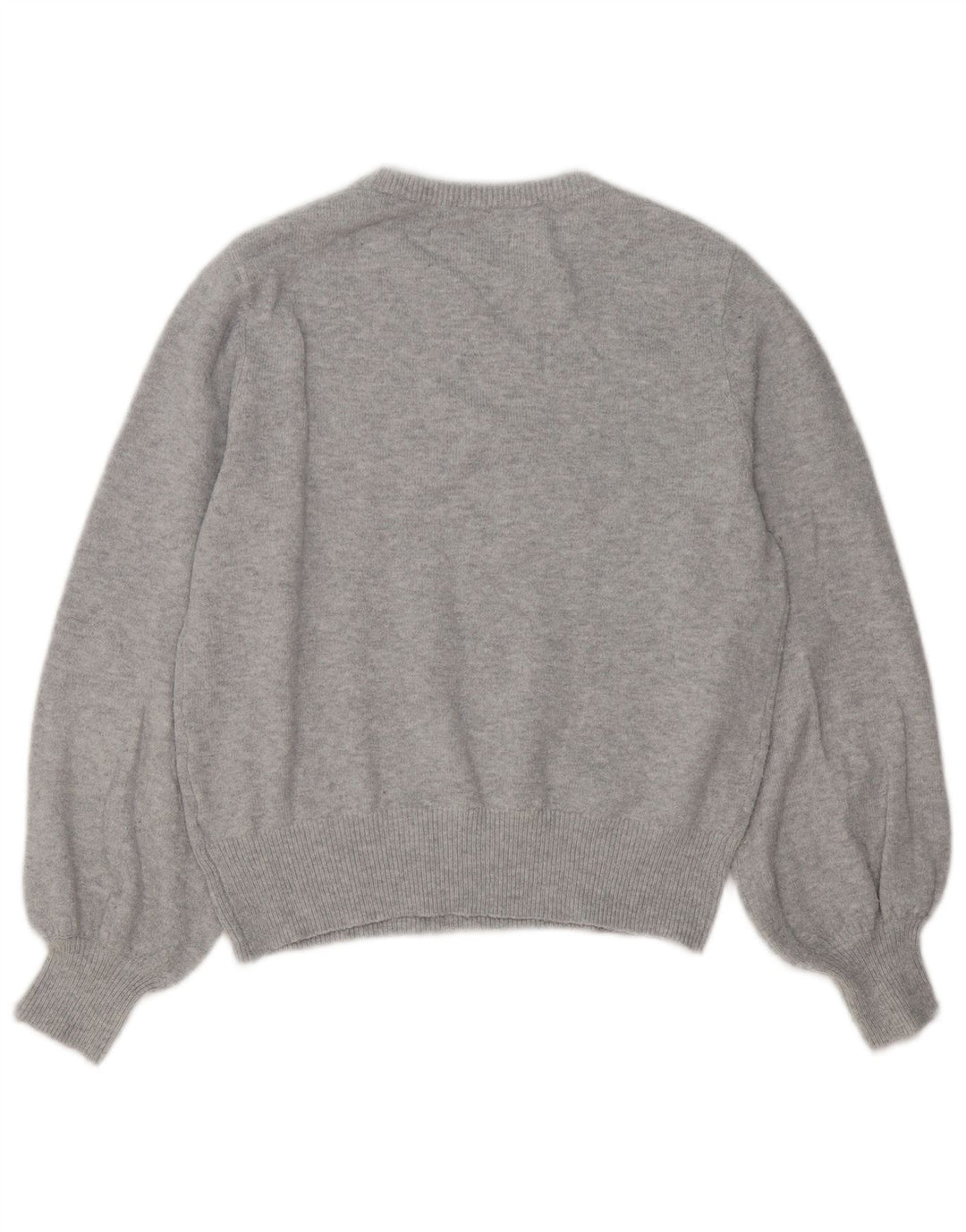 JACK WILLS Pulover supradimensionat pentru femei cu gâtul turnat UK 8 Small Gri