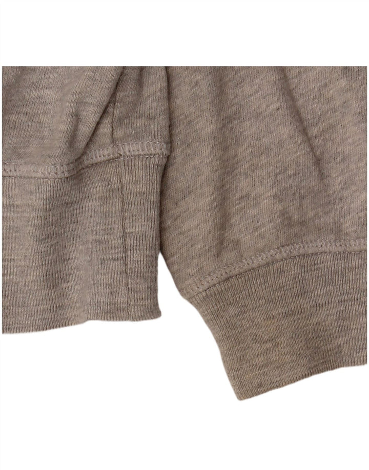 Pulover pentru femei Marks & Spencer, supradimensionat, cu fermoar, bumbac, 10 UK, gri mic