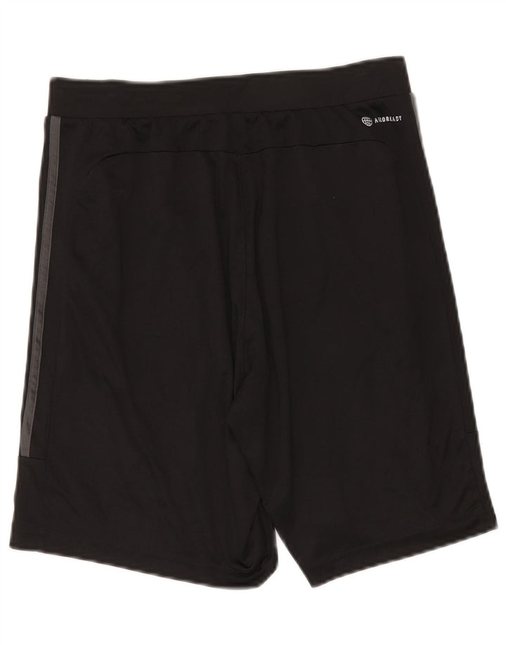 Pantaloni scurți sport Aeroready Adidas pentru bărbați, poliester mediu negru