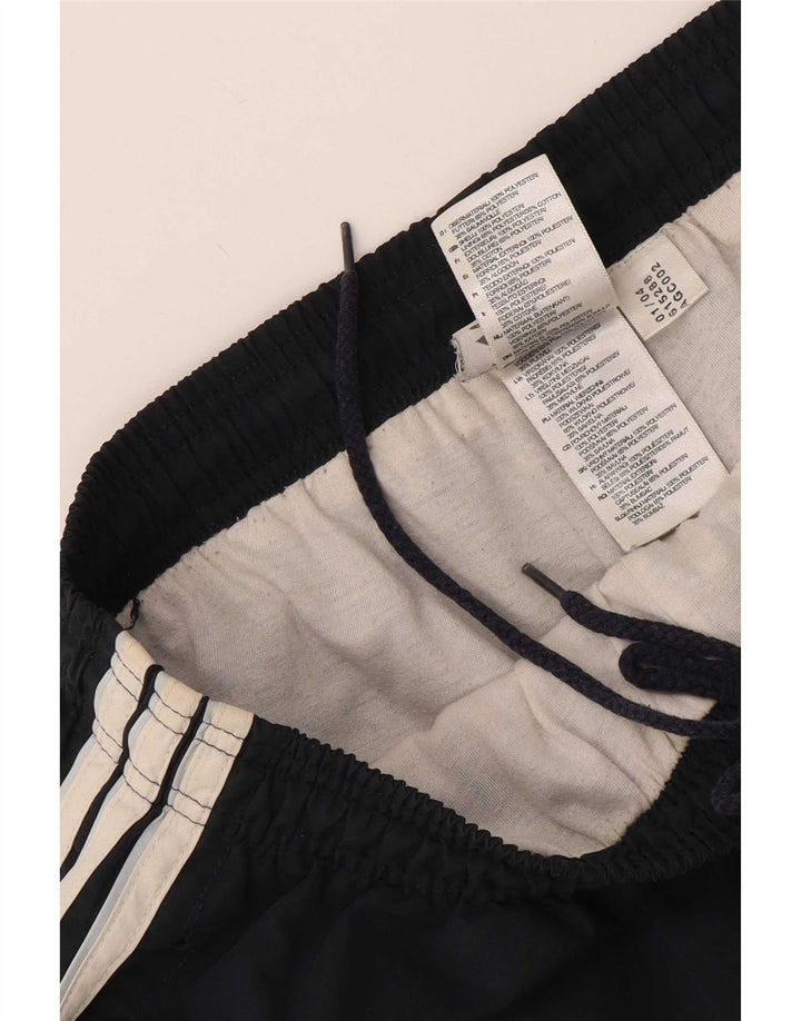 Pantaloni scurți sport Bermuda Adidas pentru bărbați, poliester negru mic