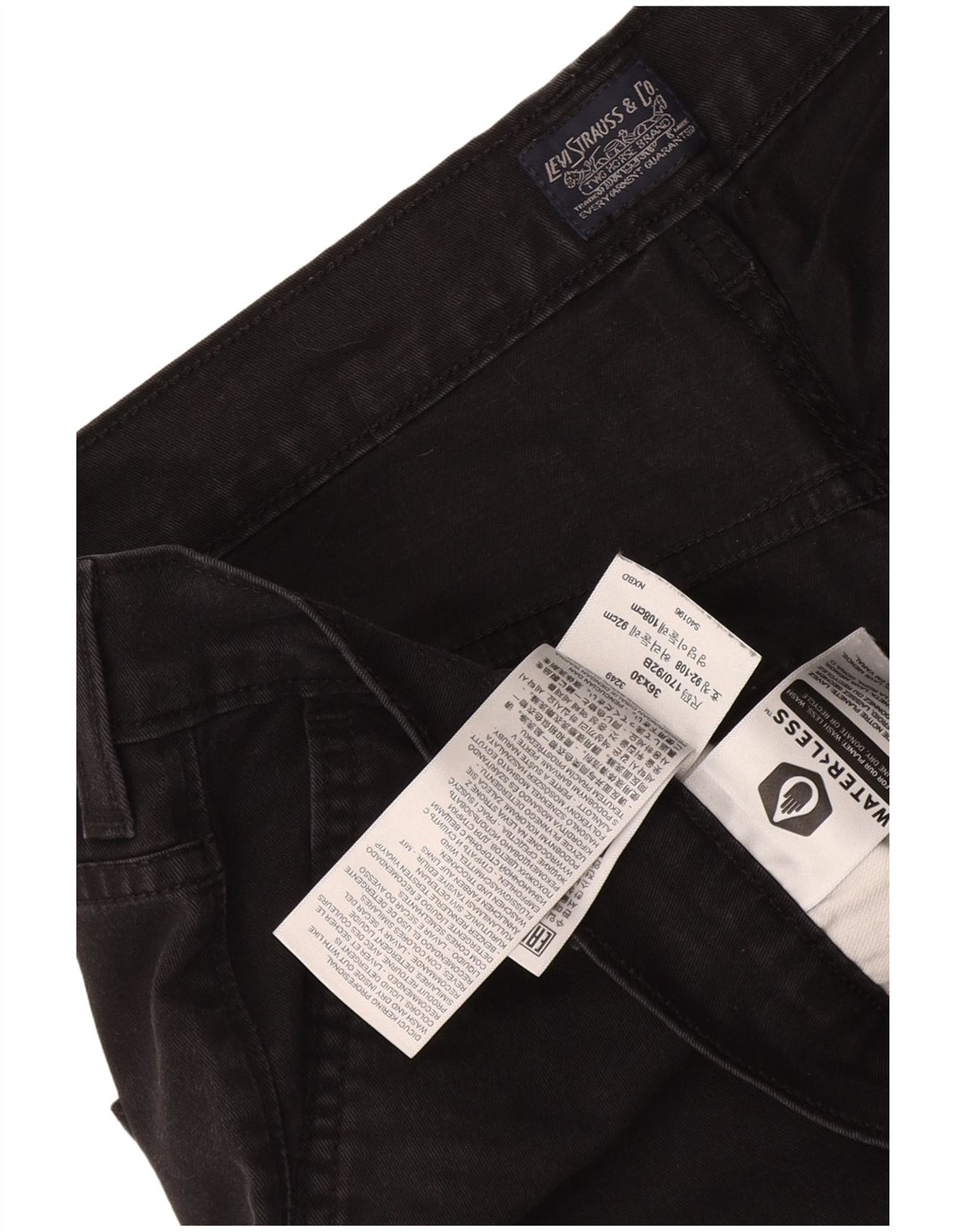 Pantaloni chino pentru bărbați Levi's W36 L30 bumbac negru