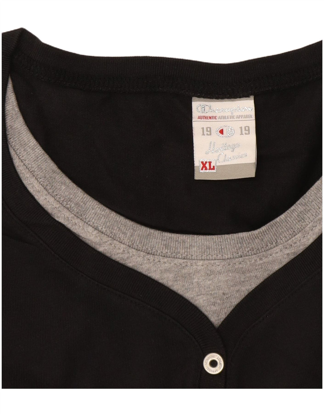 CHAMPION Tricou cu mânecă lungă Heritage Classics pentru femei, UK 18 XL, negru