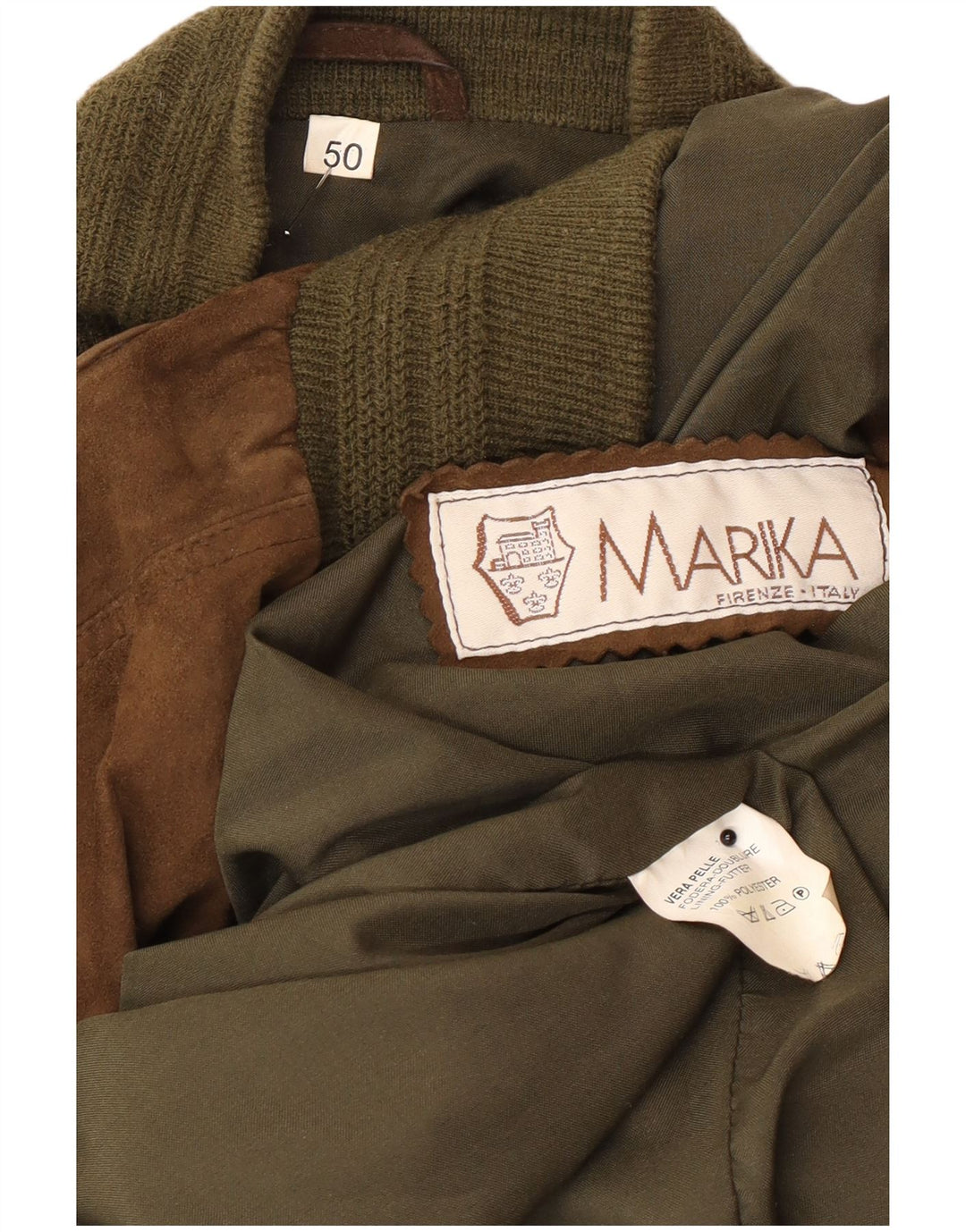 Bomber vintage pentru bărbați din piele intoarsa IT 50 mare, maro, din piele