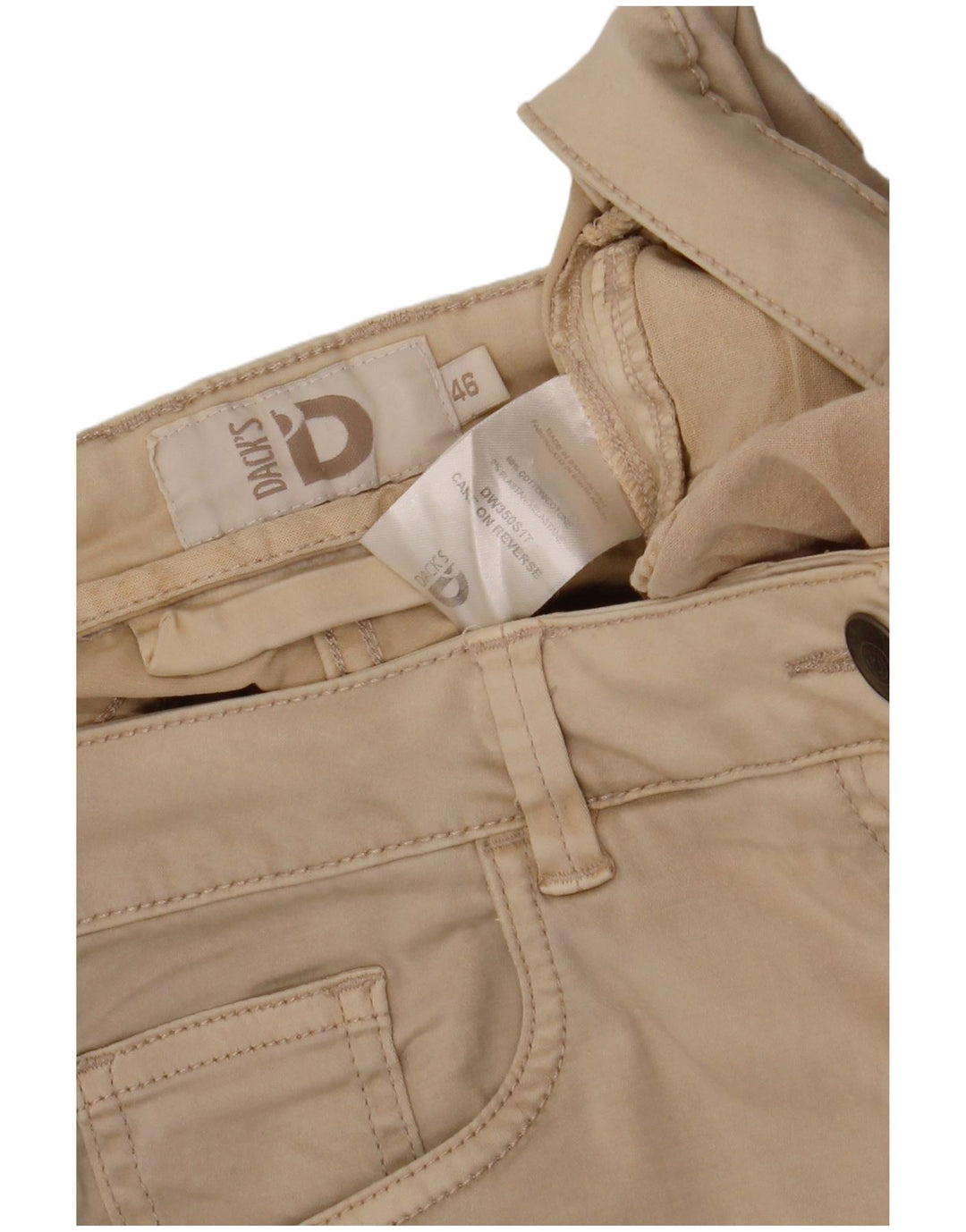 Pantaloni scurți casual pentru femei DACK'S IT 46 Large W32 Beige Bumbac