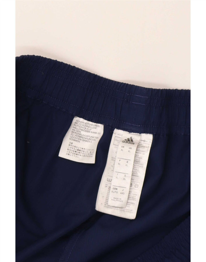 Pantaloni de trening Adidas Climalite pentru bărbați XL poliester bleumarin
