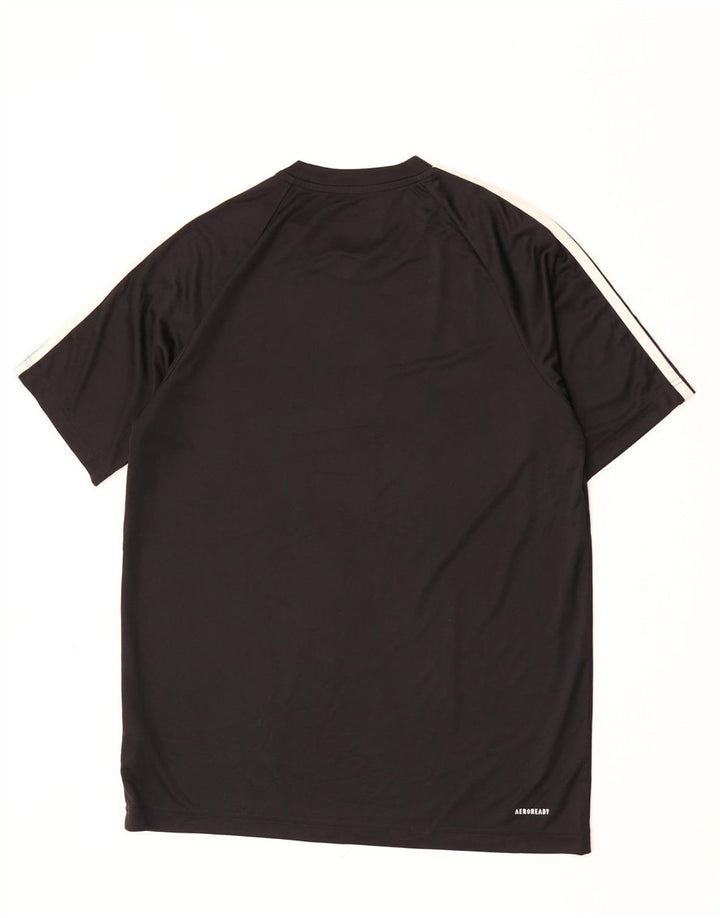 Tricou pentru bărbați Adidas Aeroready Top Mediu Poliester Negru