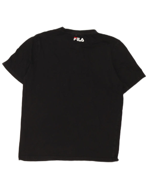 Tricou cu grafică pentru bărbați Fila Top XS Bumbac negru