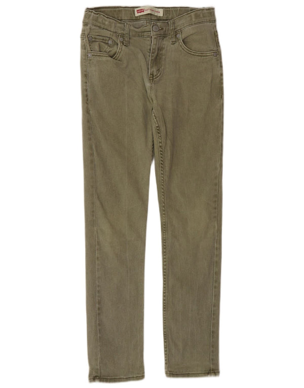Levi's Boys 512 Slim Tapered Jeans 13-14 ani W28 L29 Khaki Bumbac