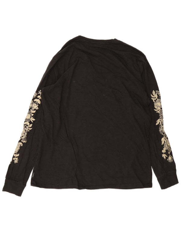 Billabong pentru bărbați Core Fit Slim Fit Graphic Top cu mânecă lungă 2XL, bumbac negru