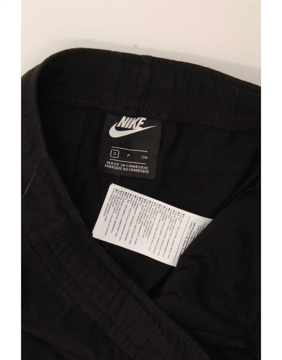 Pantaloni scurti sport Nike pentru bărbați, bumbac negru mic