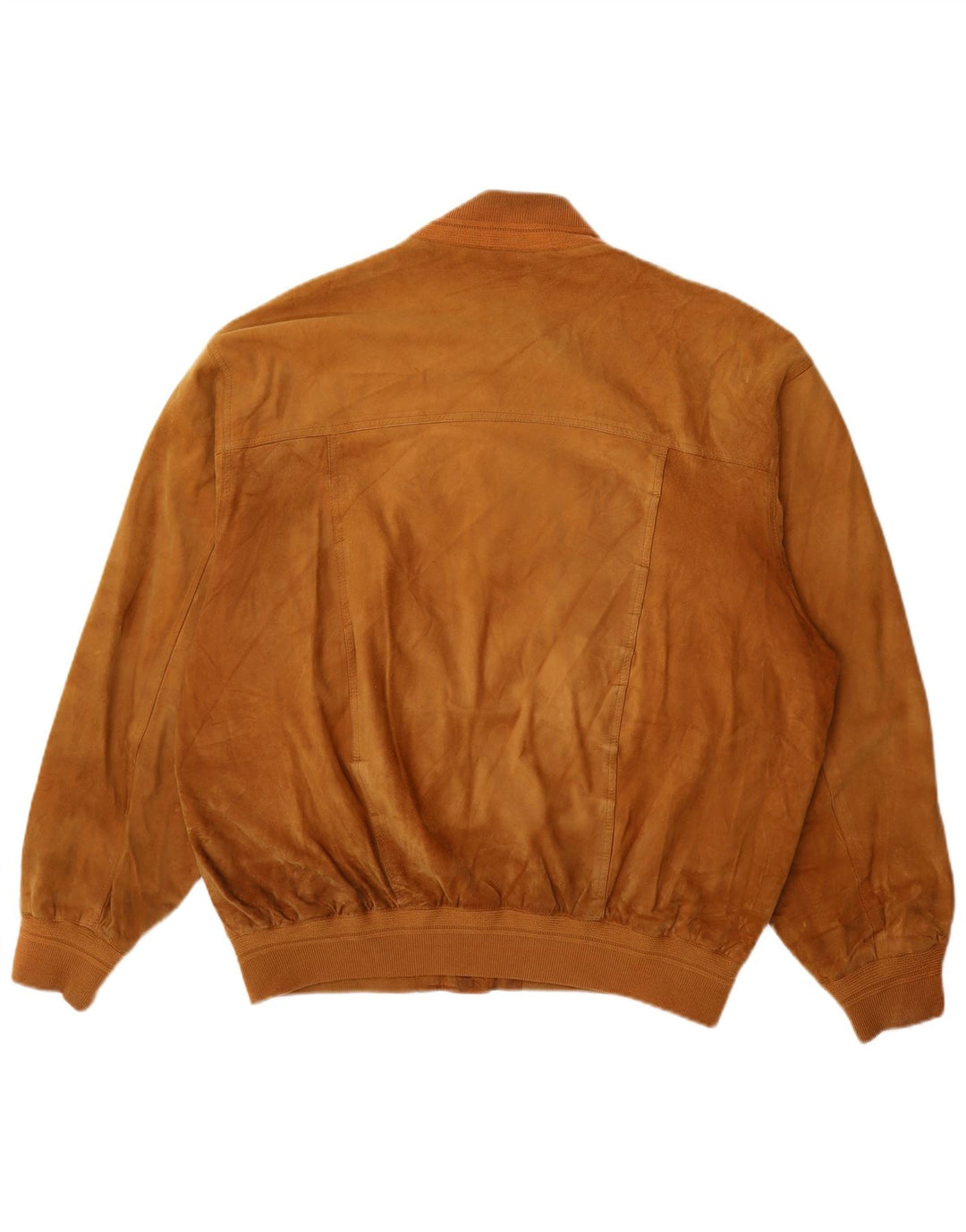 Bomber vintage pentru bărbați din piele intoarsa UK 42 XL din piele maro