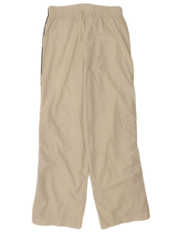 Pantaloni drepti impermeabili pentru femei Adidas UK 12 Medium W30 L32 Off White