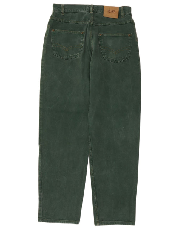 Blugi largi pentru bărbați Hugo Boss Arkansas W32 L32 bumbac verde