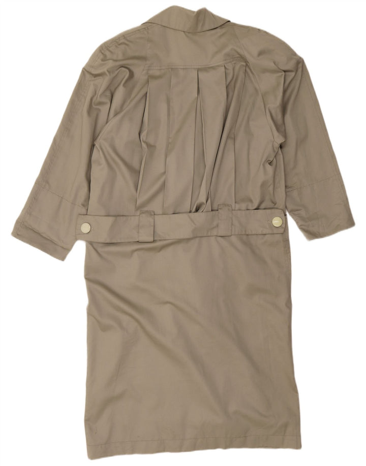 Vintage Womens Trench Coat UK 18 XL Grey
