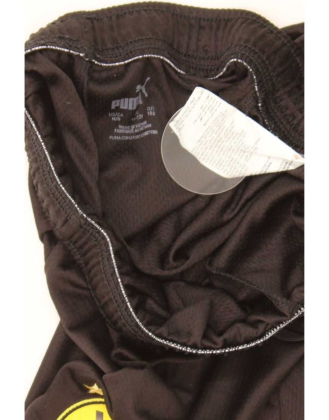 Pantaloni scurti sport Puma Boys BVB Dortmund 11-12 ani poliester negru