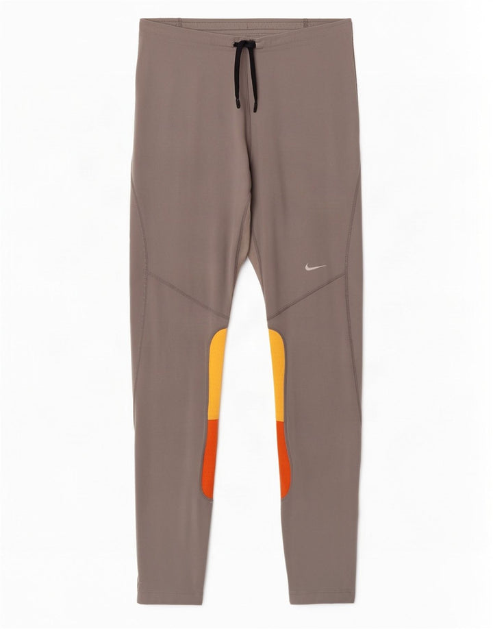 Leggings Nike Dri Fit pentru femei UK 39/41 Gri mediu Poliester color bloc