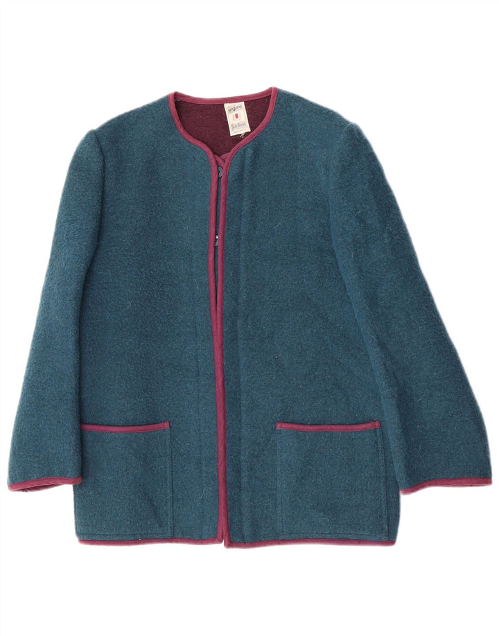 Jachetă blazer pentru femei Ungaro UK 14 Medium Turcoaz Lână