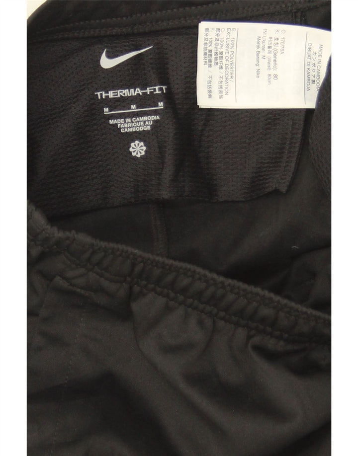 Pantaloni de trening NIKE Therma-Fit pentru bărbați, poliester mediu negru
