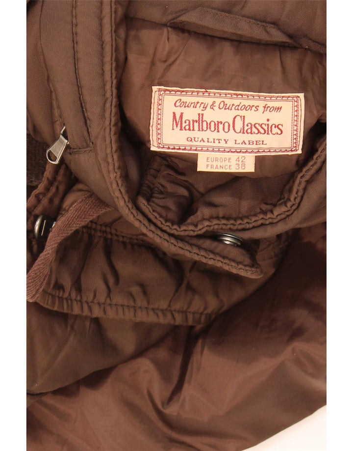 Jachetă cu glugă pentru femei Marlboro Classics EU 42, mare, maro, nailon