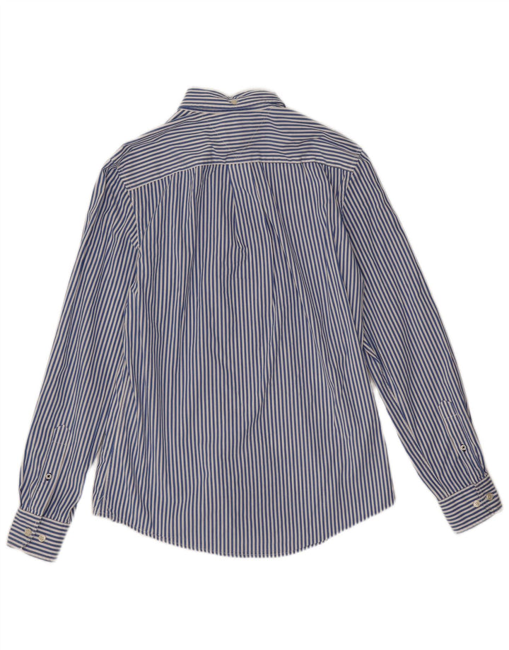 Cămașă pentru bărbați Tommy Hilfiger, bumbac cu dungi albastre mici