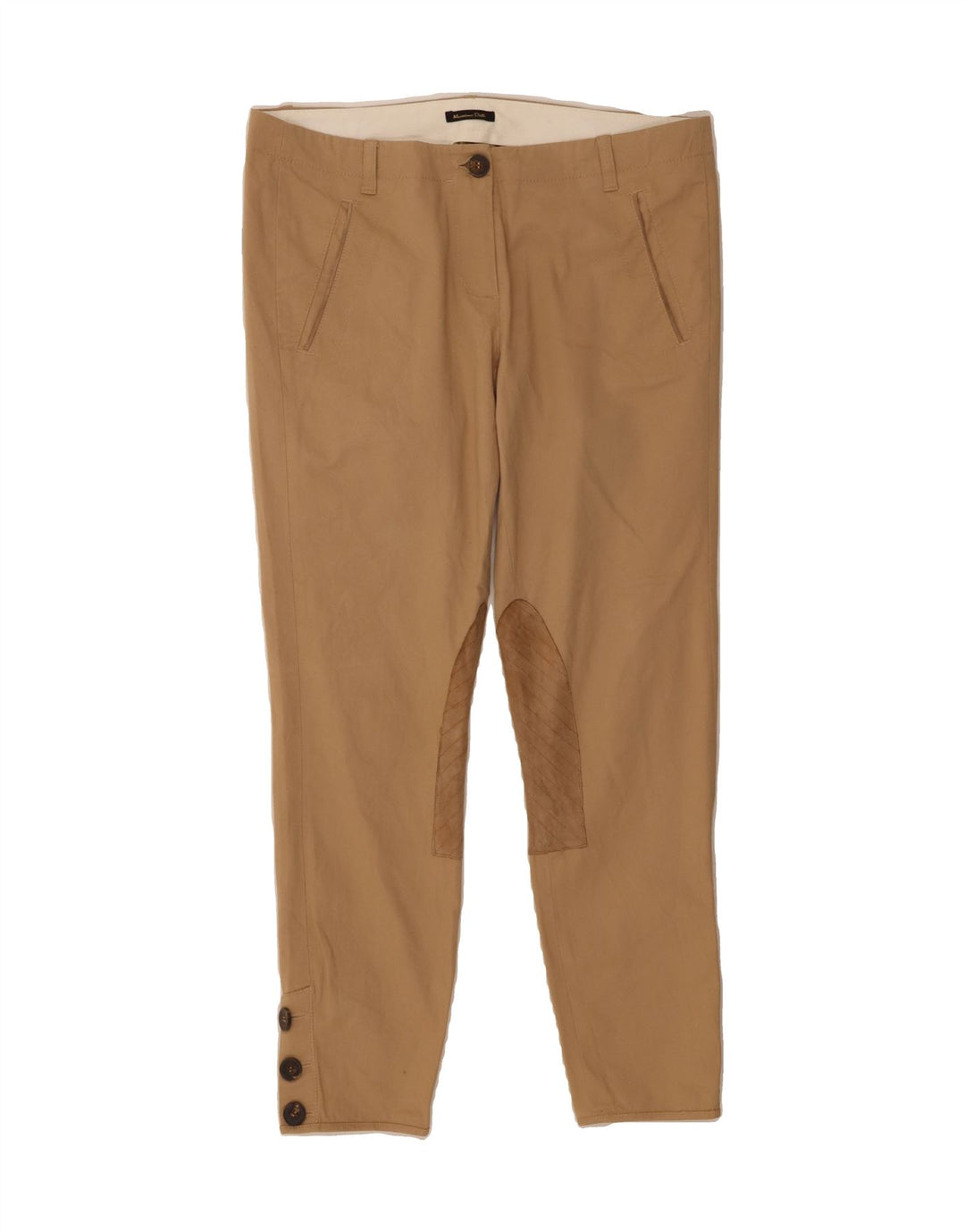 MASSIMO DUTTI Womens Slim Casual Trousers  W32 L28 Beige Vintage Massimo Dutti and Second-Hand Massimo Dutti from Messina Hembry 