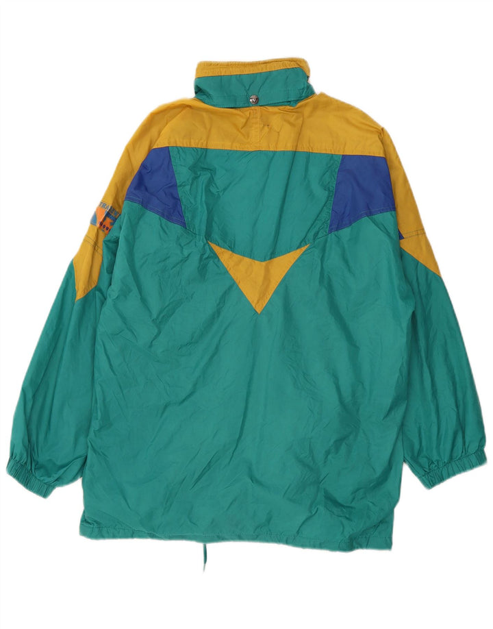 Jachetă de vânt pentru bărbați VINTAGE UK 40, mare, albastru, poliamidă color bloc