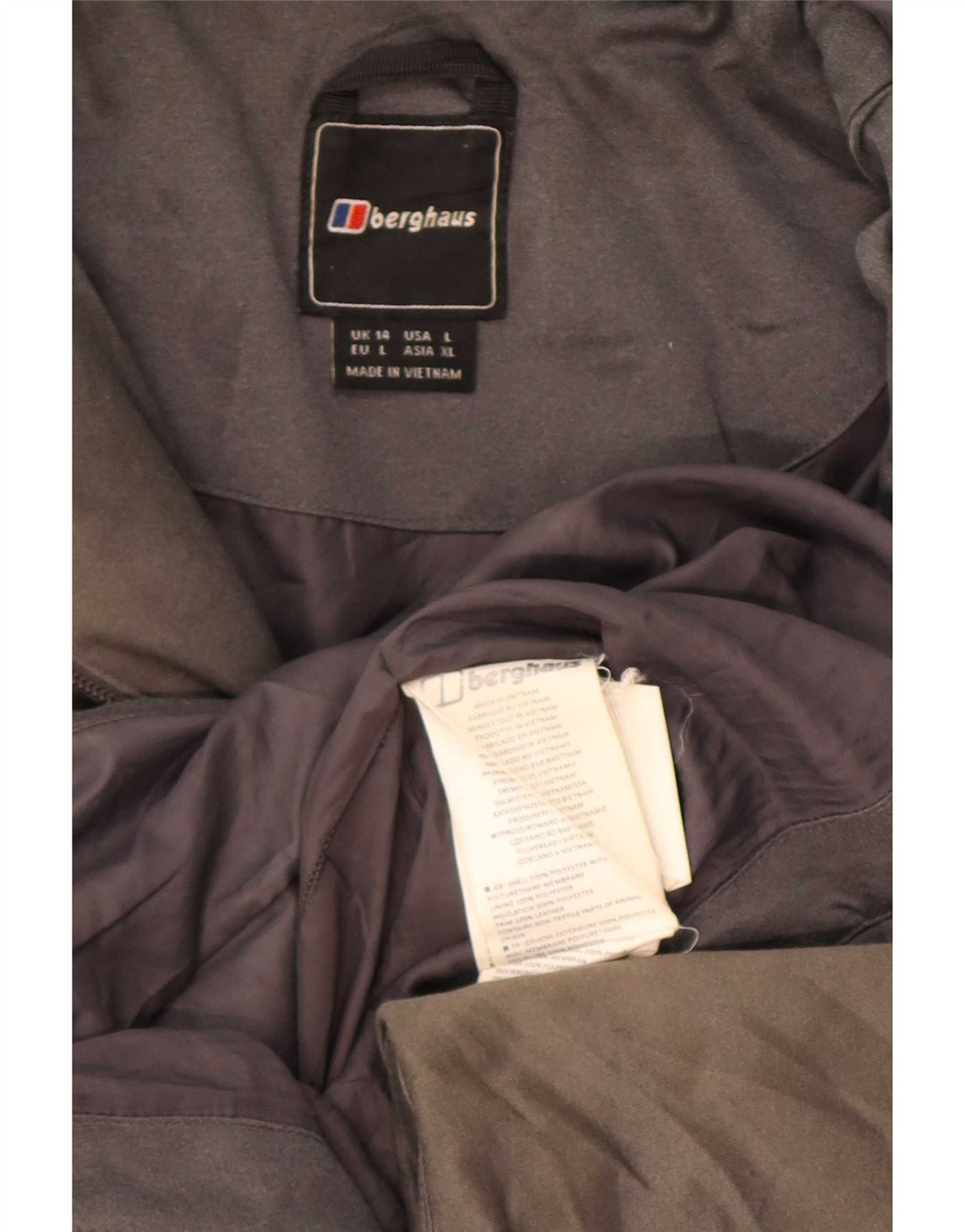 Palton căptușit pentru femei Berghaus UK 14, mare, gri, poliester