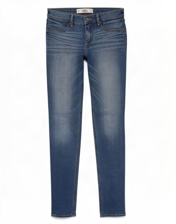 Blugi skinny pentru femei Hollister US 5 Small W27 L29 Blue Bumbac
