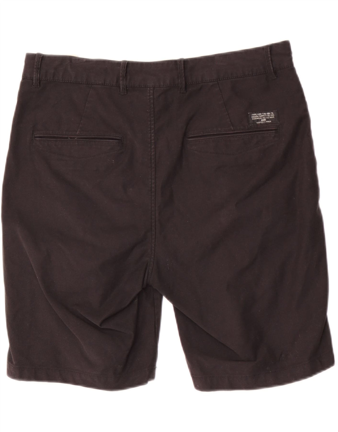 Scotch & Soda Pantaloni scurți chino pentru bărbați W32, bumbac negru mare