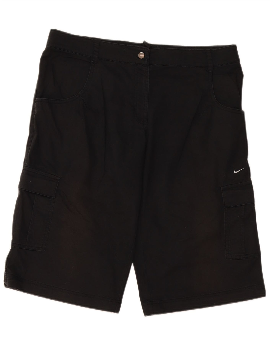 Pantaloni scurti cargo Nike pentru femei UK 12 Medium W36 Bumbac negru