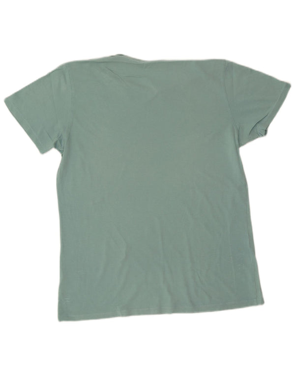 Tricou grafic pentru bărbați Lee Top din bumbac turcoaz mediu