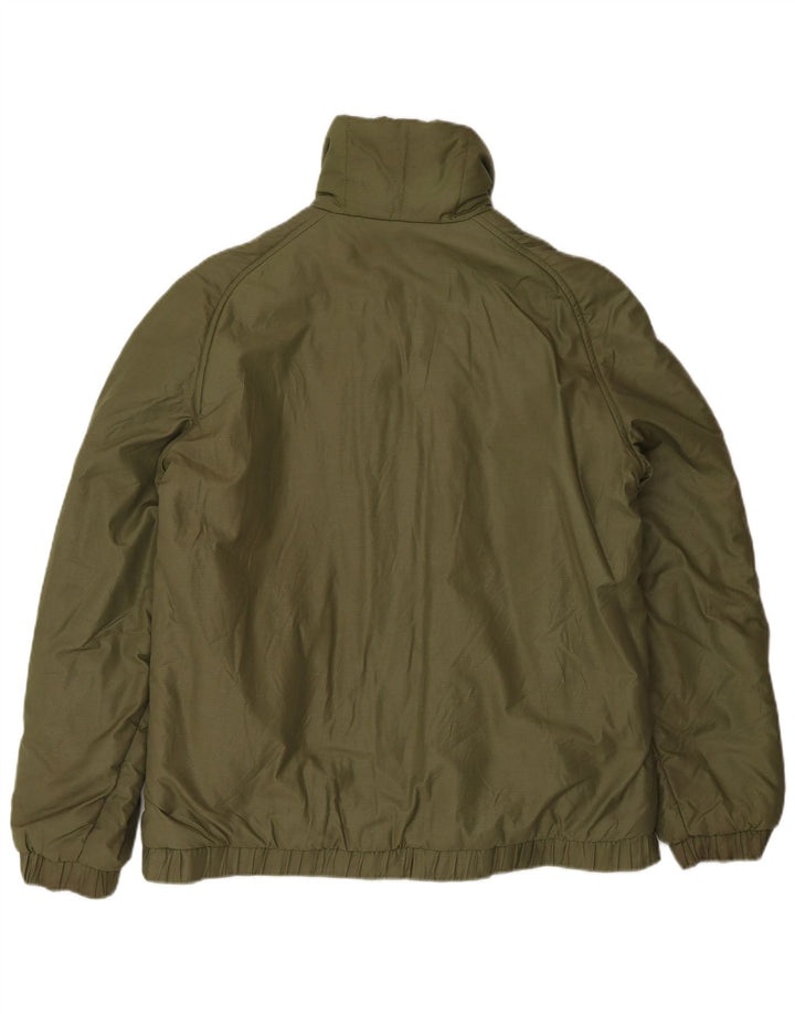 Jachetă reversibilă pentru bărbați Silvy UK 38, bumbac geometric verde mediu